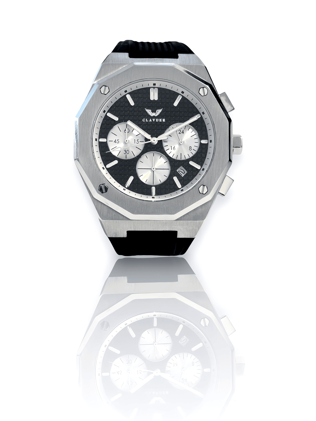 SUBLIME CHRONOS BLACK AND SILVER - CLAVDER