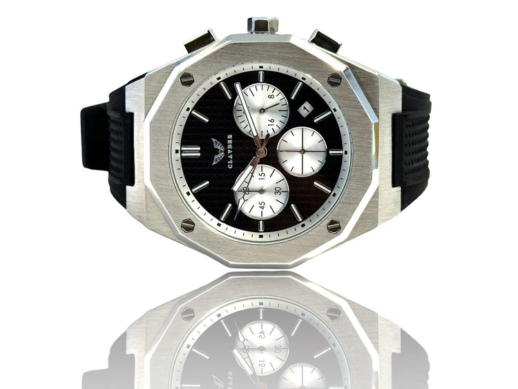 SUBLIME CHRONOS BLACK AND SILVER - CLAVDER