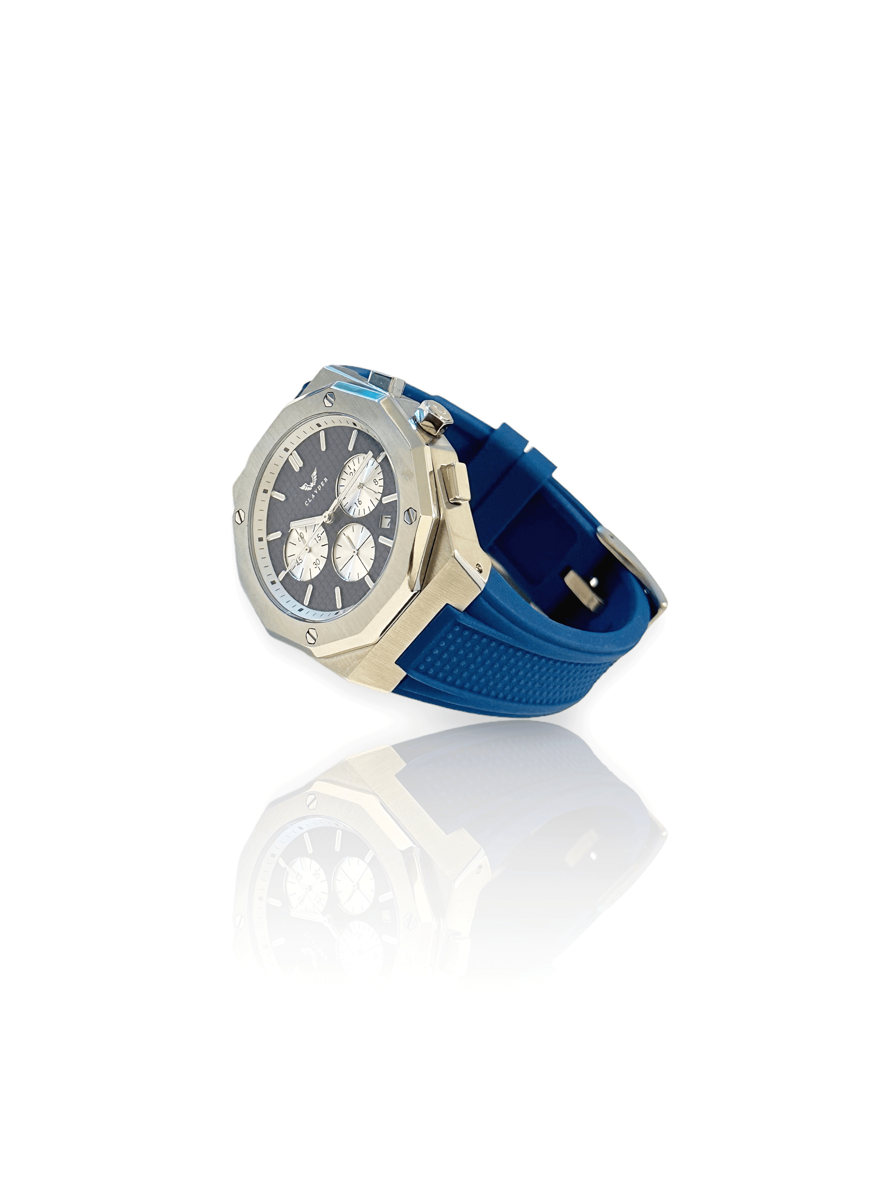 SUBLIME CHRONOS BLUE AND SILVER - CLAVDER